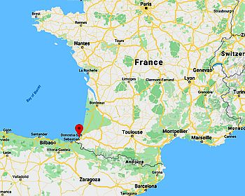 Biarritz, where it's located