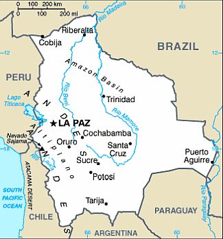 Map - Bolivia