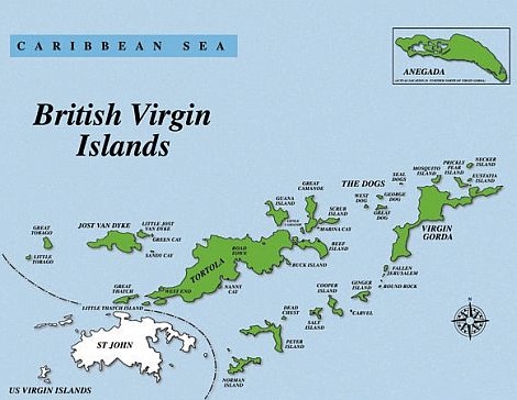 Map - British Virgin Islands