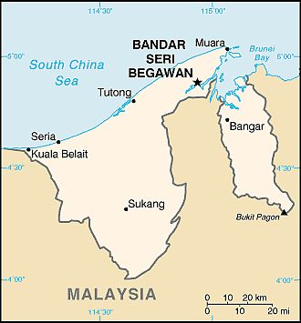 Map - Brunei