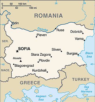 Map - Bulgaria