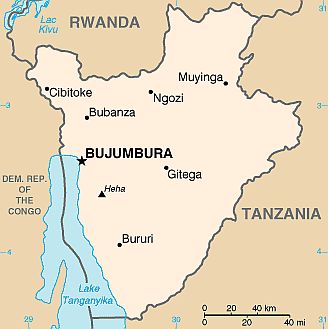 Map - Burundi