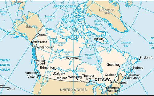 Map - Canada