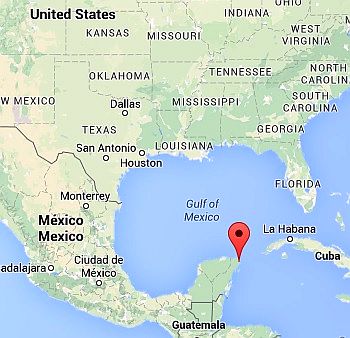 Cancun, where it lies