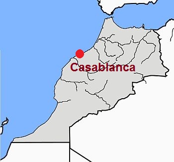 Casablanca, where it lies