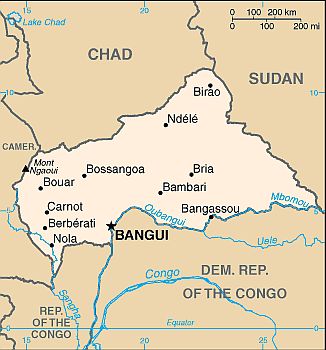 Map - Central African Republic