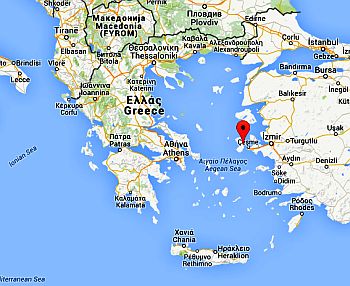 Position of Chios