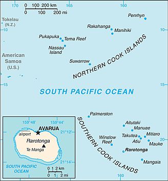 Map - Cook Islands