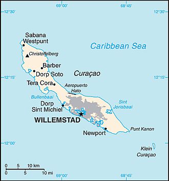 Map - Curaçao