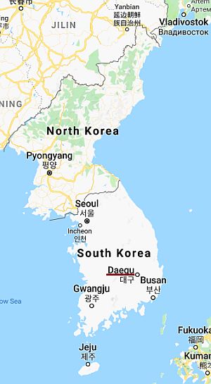 Daegu, where it's located