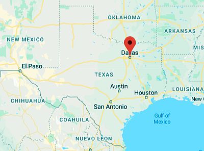 Dallas, where it's located