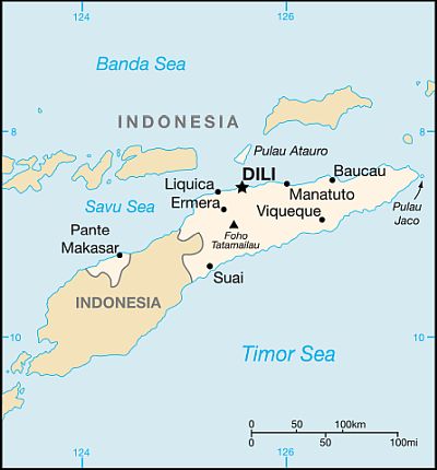 Map - East Timor