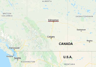 Edmonton, where it's located
