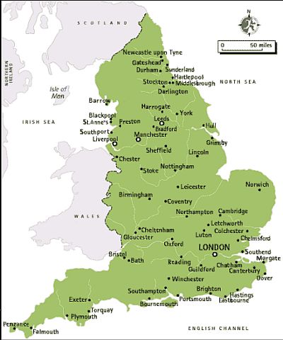 Map - England