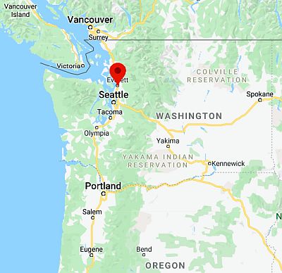 Everett, where it's located