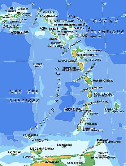 Map - French Antilles