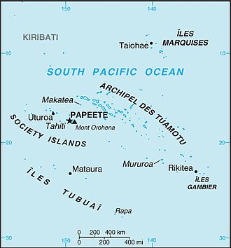 Map - French Polynesia