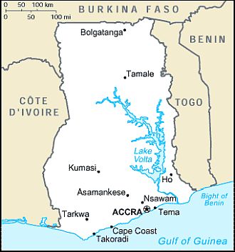 Map - Ghana