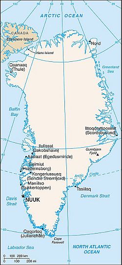 Map - Greenland