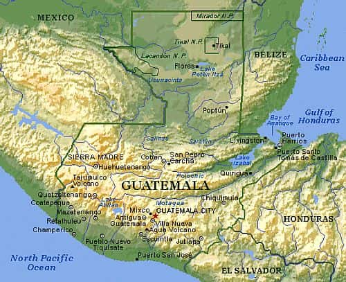 Map - Guatemala