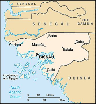 Map - Guinea Bissau