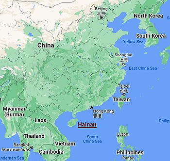 Hainan, where it's located