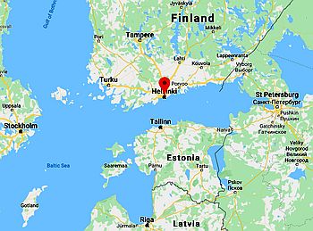 Helsinki, where it's located