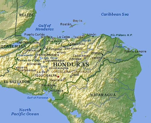 Map - Honduras