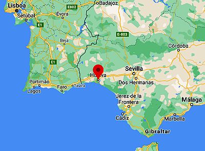 Huelva, where it's located