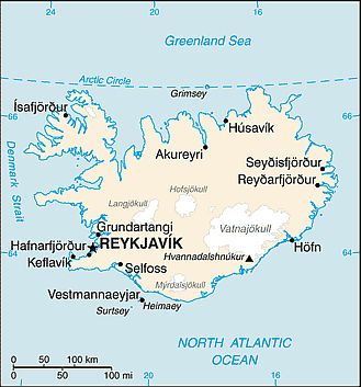 Map - Iceland