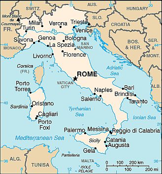 Map - Italy