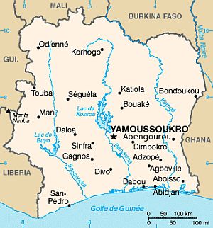 Map - Ivory Coast