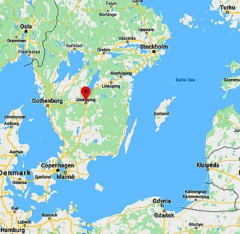 Jönköping, where it's located