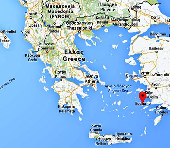 Position of Kalymnos