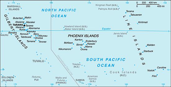 Map - Kiribati