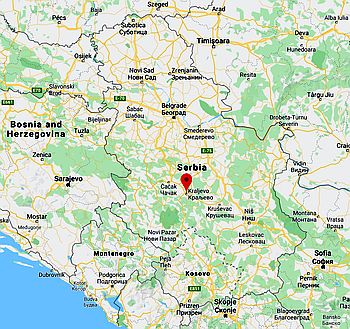 Kraljevo, where it's located