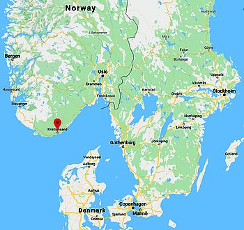 Kristiansand, where it's located