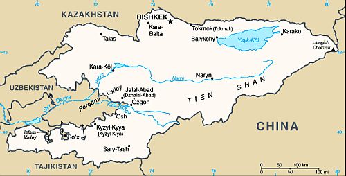 Map - Kyrgyzstan