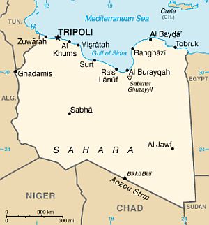 Map - Libya