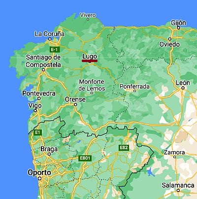 Lugo, where it's located