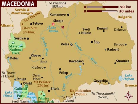 Map - Macedonia