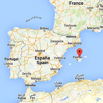 Majorca, where it is