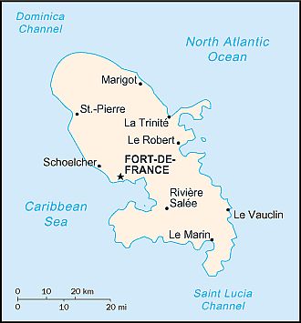 Map - Martinique