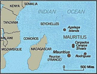 Map - Mauritius