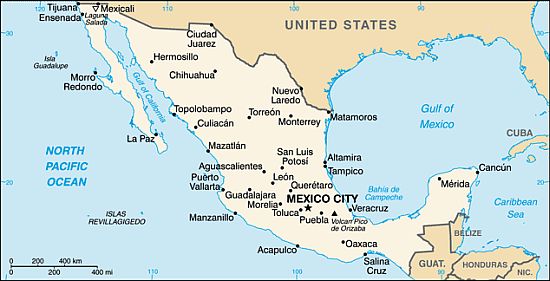 Map - Mexico