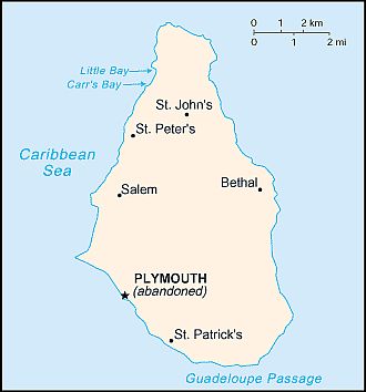 Map - Montserrat