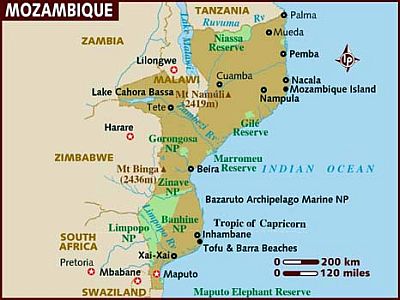 Map - Mozambique