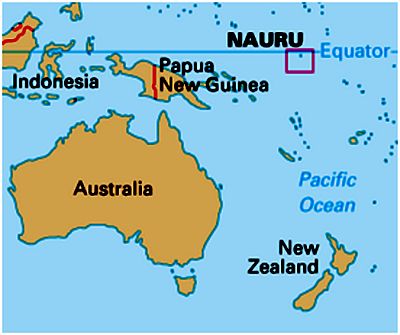 Map - Nauru