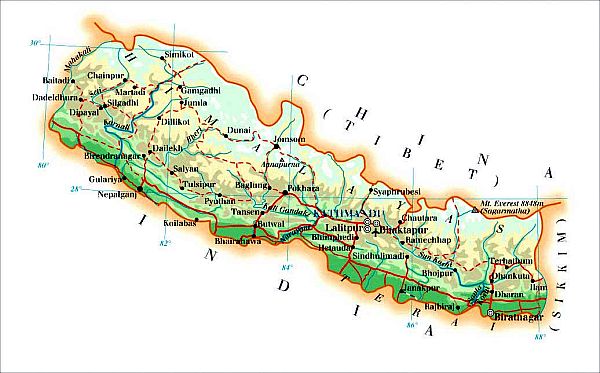 Map - Nepal