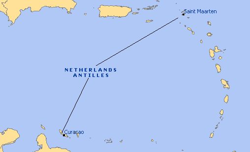 Map - Netherlands Antilles